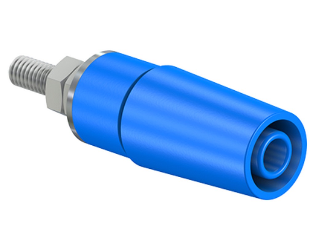 Socket nickel-plated SAB4-G/NX blue 600V - CAT II - 32A