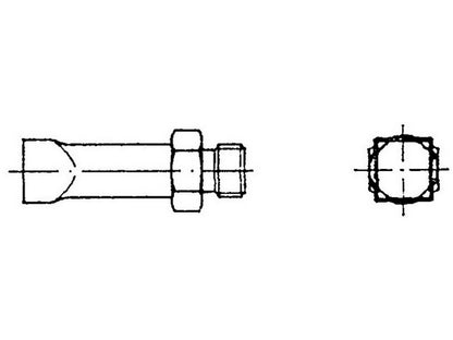 Varmluftdyse 6x6,5mm Q02