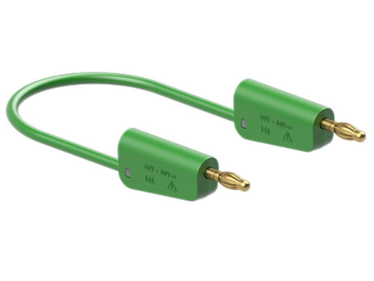 Test lead silicone 1mm 150cm GREEN LK-4A-S10 19A 30V AC/60V DC Gold-plated connector