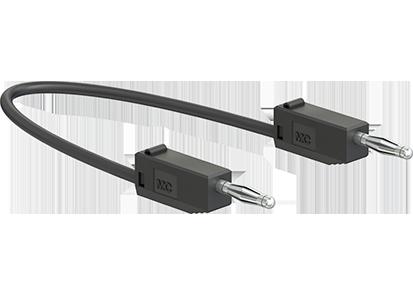 Testledning. 15cm LK205-X PVC svart