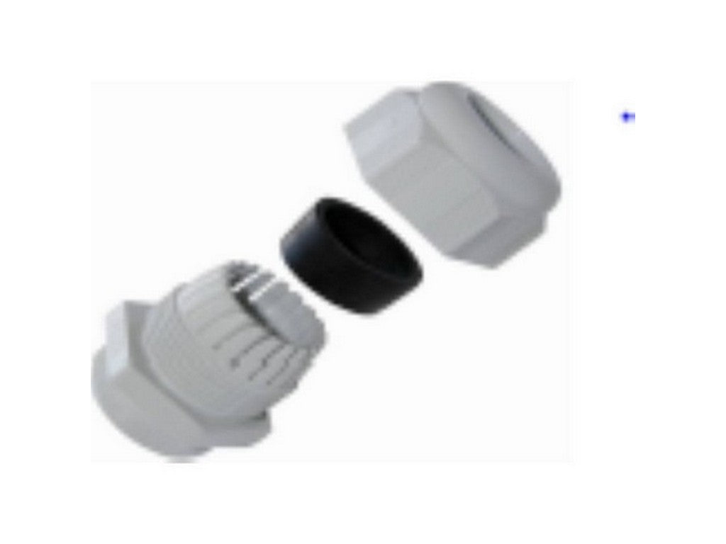 Kabelforskruning polyamid grå M16; Ø2,8-8mm