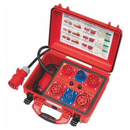 Measurement adapter for active testing of single-phase and three-phase equipment up to 32 A