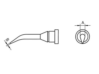 Loddespids 0,4mm LT-1SLX