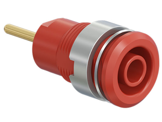 Socket SLB4-R gold-plated red CAT III 1000V 24A