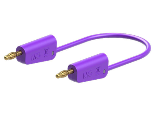 Test lead silicone 1mm 150cm VIOLET LK-4A-S10 19A 30V AC/60V DC Gold-plated connector
