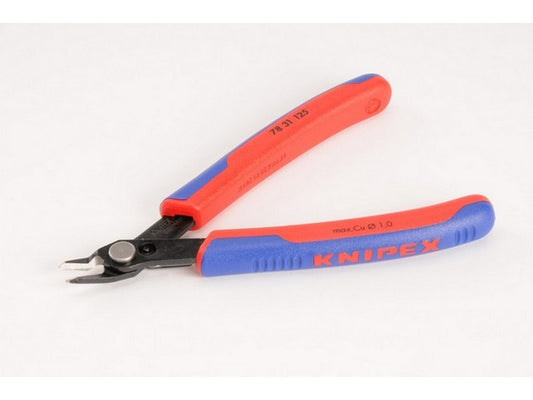 Electronics super clip 125mm w/PVC on handle burnished