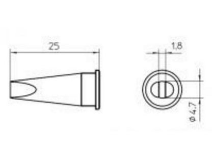 Loddespiss 5mm LHT-D