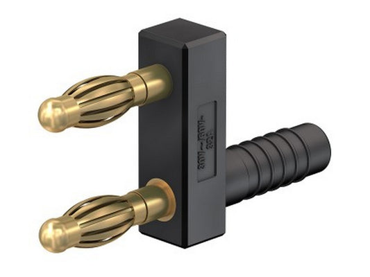 Forbindelsesstik KS4-14LA/A sort 30V AC/60V DC - 32A