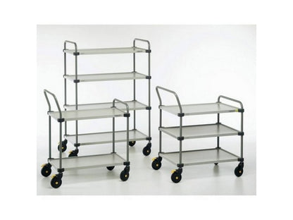 Rolling table w/2 adjustable shelves 535x900x1015mm ESD