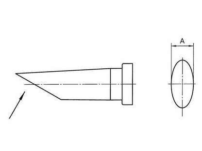 Loddespiss 3,2mm LT-CC