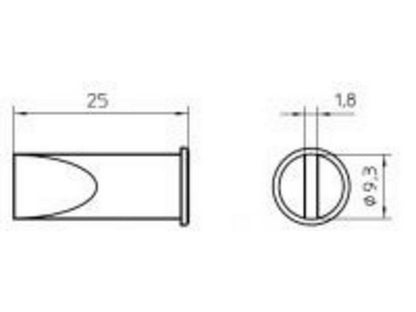 Loddespiss 10mm LHT-F