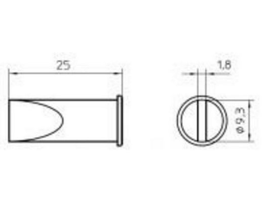 Soldering tip 10mm LHT-F