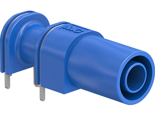 Socket XELW-4 Ø4mm BLUE for PCB mounting