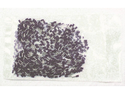 Insulated terminal tube VIOLET 0.25mm-L8mm: bag w/500pcs.