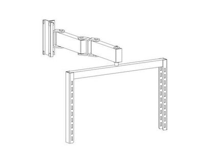 Rotating tool panel double arm, M500, light grey