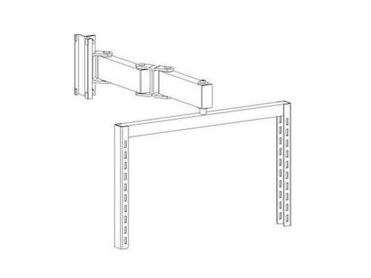 Rotating tool panel double arm, M500, light grey