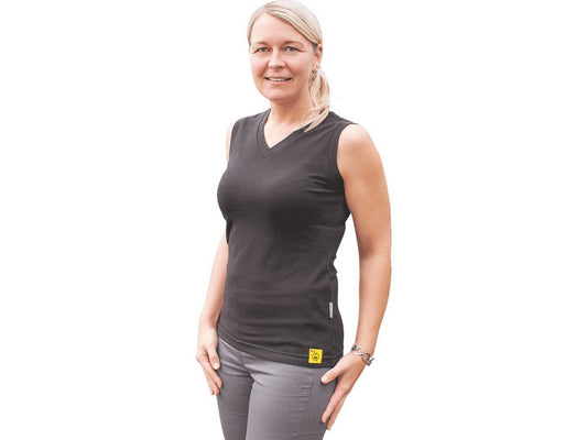Tank top women's model ESD black size: XL; fitted