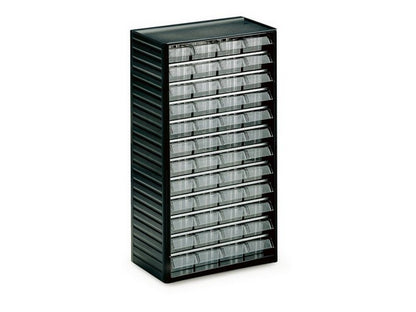 Skuffereol m/48 klare skuffer 180x310x550mm