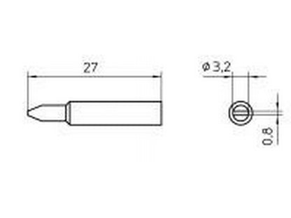 Loddespids XNT C 3,2mm