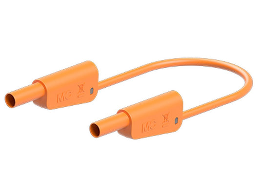 Prøveledning SLK-4N-F25 25cm ORANGE Silicone 4mm 1000V CATII/600V CATIII 32A
