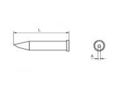 XT AA 60 Loddespiss 1,6 mm