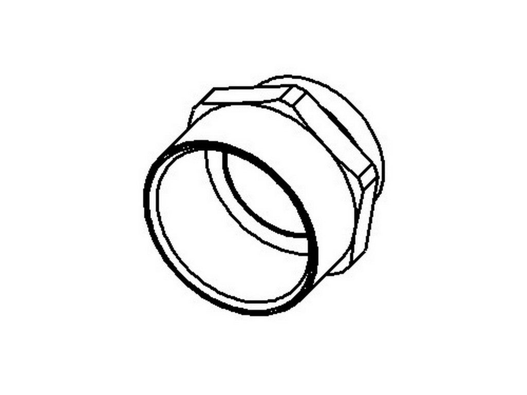 Overgangsring messing 1/2"-PG16