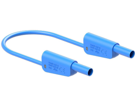 Prøveledning SLK-4N-F25 50cm BLÅ Silicone 4mm 1000V CATII/600V CATIII 32A