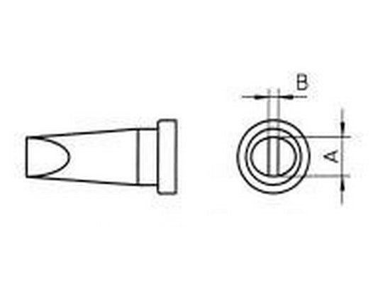 Soldering tip 1.6mm LT-A for lead-free soldering