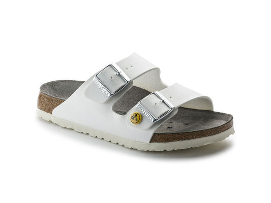 Birkenstock Arizona sandal ESD Str. 44; smal; hvid