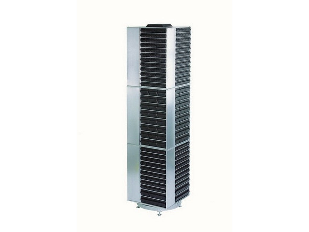 Drejetårn ESD tom DC1200 1760 x ø680mm til Raaco skuffemagasiner