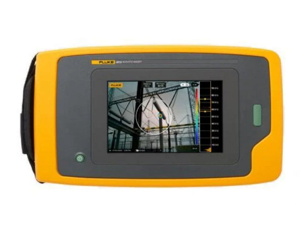 Fluke ii910 Sonic Industrial Imager skærm viser målinger 