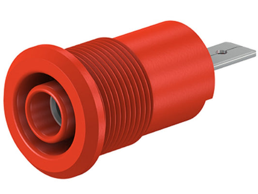 Socket BI-SLB4-F/A 4 mm, red