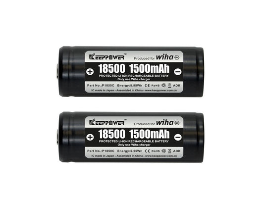 SPEEDE®accu batteries, 2 pcs. Protected 18500 Li-ion Battery