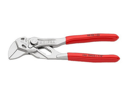 Parallelltang m/glatte kjever 125mm nikkelbelagt m/PVC på håndtak