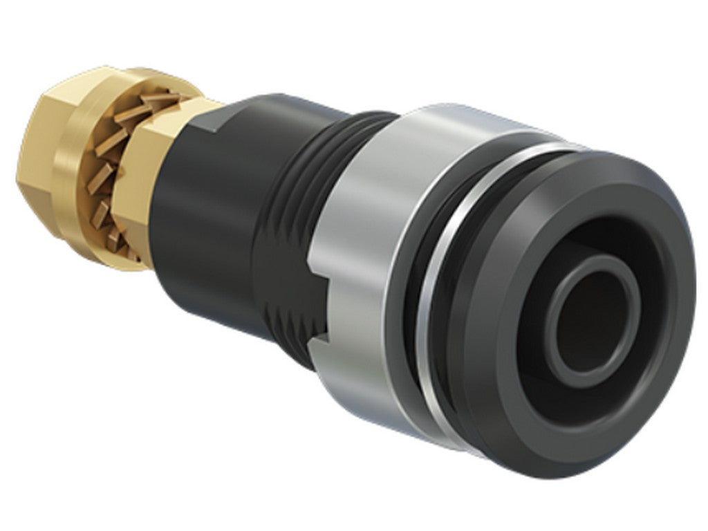 Socket SLB4-GK gold plated BLACK CATIII 1000V/CATIV 600V 32A