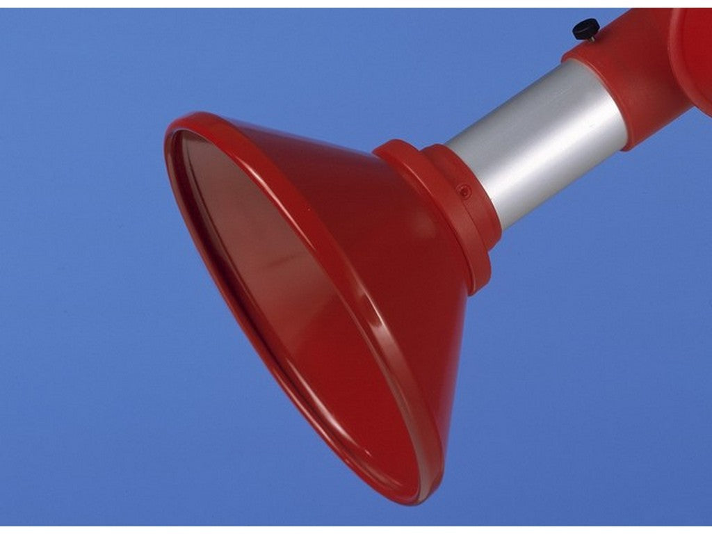 Suction shield round (metal), red