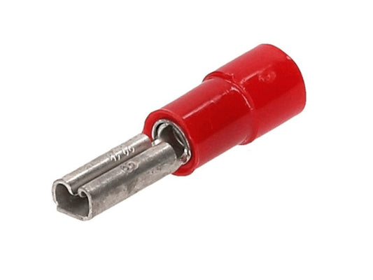 Flat connector insulated red 0.25-1.5mm 2.8x0.8mm