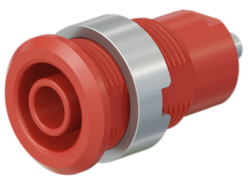 Socket nickel-plated SLB4-E red CAT III 1000V/CAT IV 600V 24A