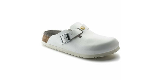 Birkenstock Boston Clog ESD Str. 36; Hvid Smal