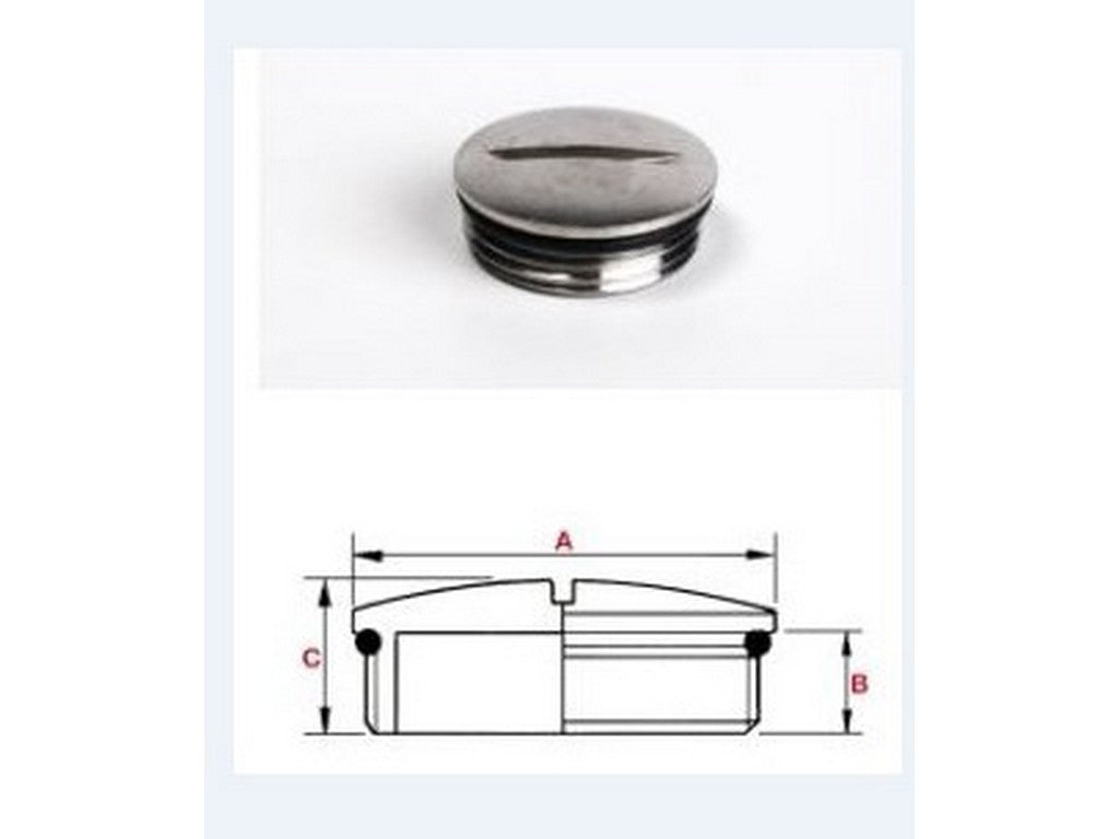 Blindprop messing m/o-ring M20