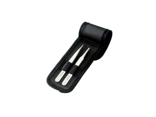 Lindström Stainless steel anti-magnetic SMD tweezers set 2 pieces