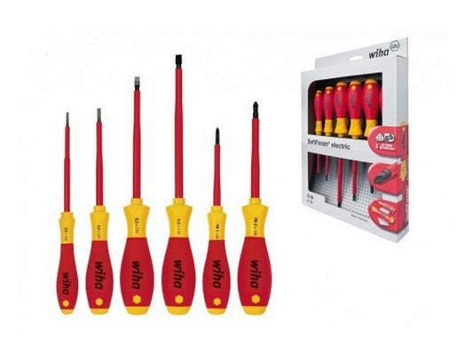 Skruetrækkersæt 1000V Lige 3/4,5/5,5/6.5mm+PH1,PH2 SoftFinish håndtag