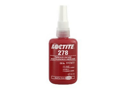 Loctite 278 skruelås. sterk 50ml flaske Høy temp.