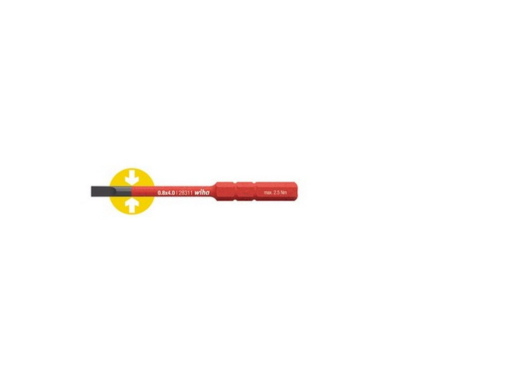 Screwdriver blade 3.0x75mm 1000V insulated SlimBit