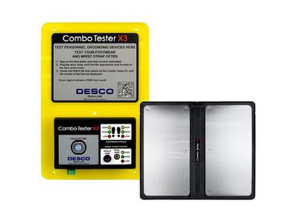 Wrist and footwear tester incl. panel & double footplate