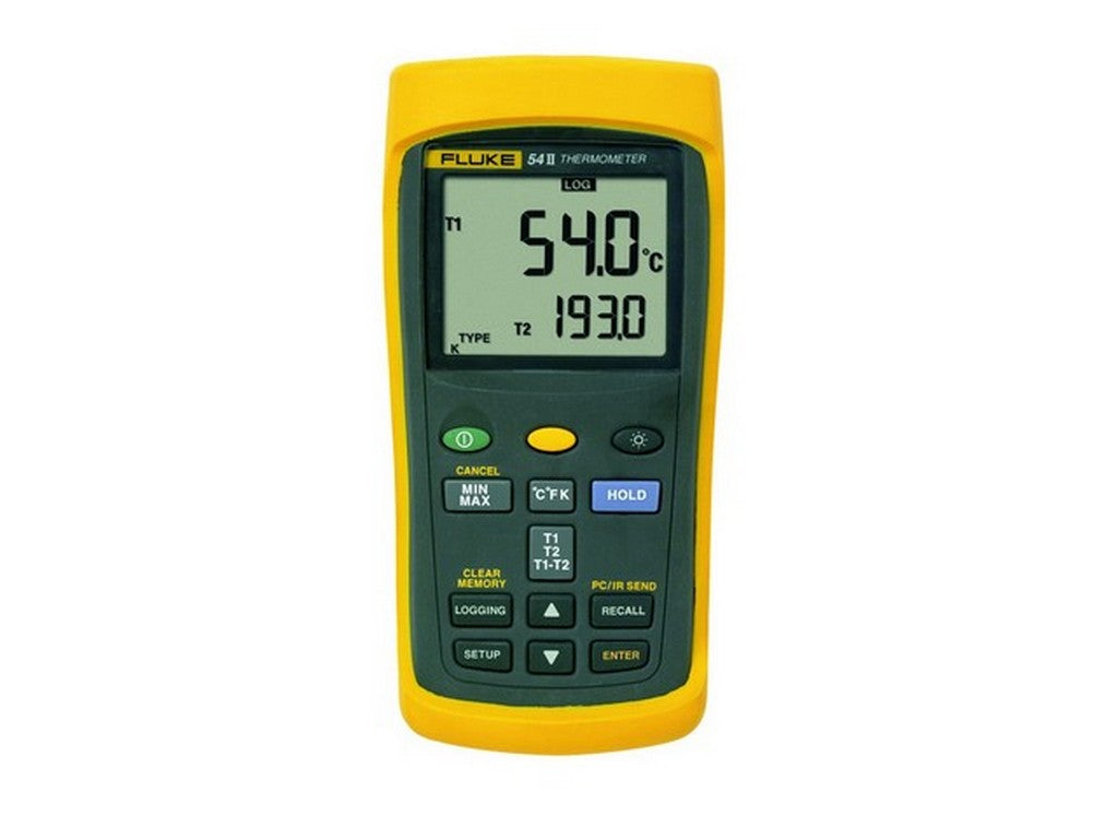 Thermometer digital w. computer scientist. two-channel