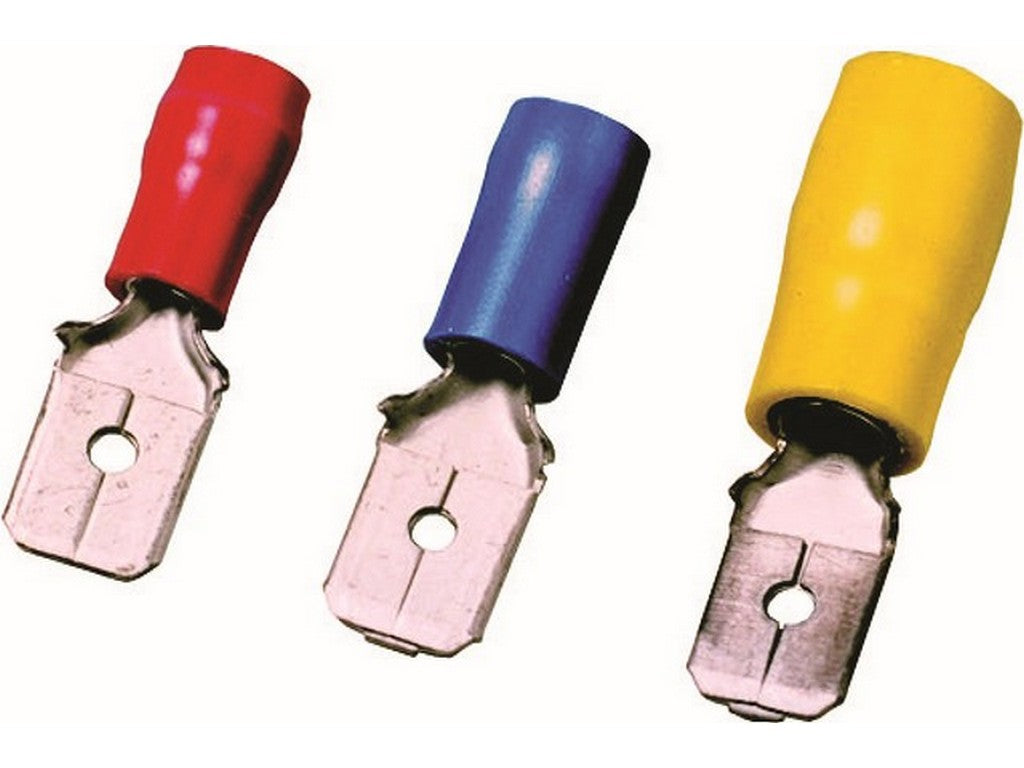 Fladstik isoleret han gul 4-6mm²-6,3x0,8mm