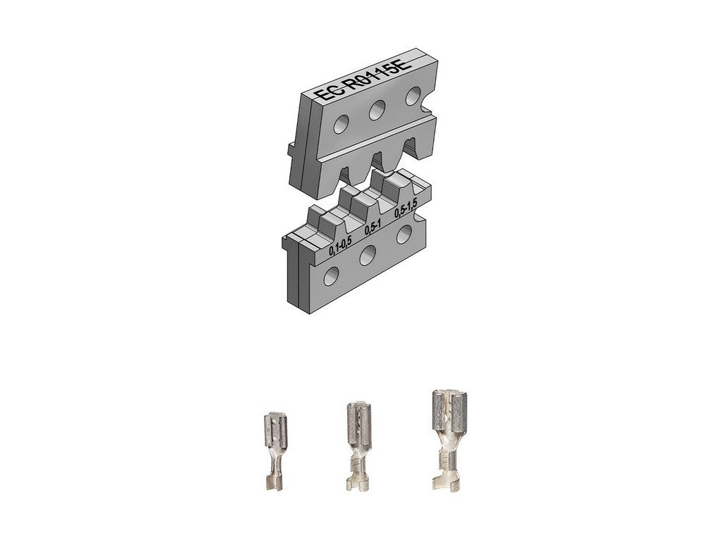 Die EC65 for uninsulated round connectors 0.1-1.5 mm roller crimping