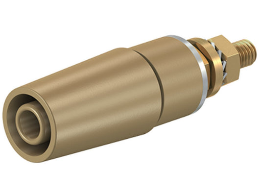 Socket SAB4-G gold-plated brown CAT II 600V 32A