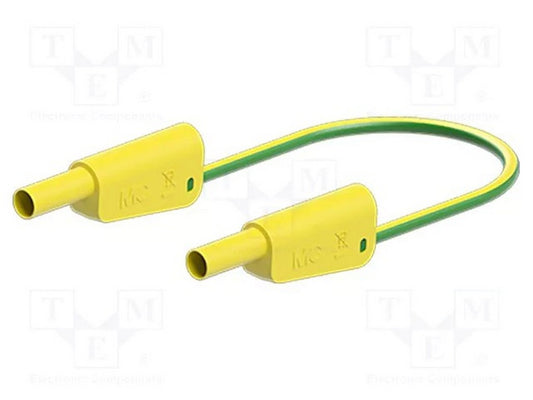 Prøveledn. SLK4N-F10 200cm grøn/gul PVC 4mm 1000v 600V CATIII 19A